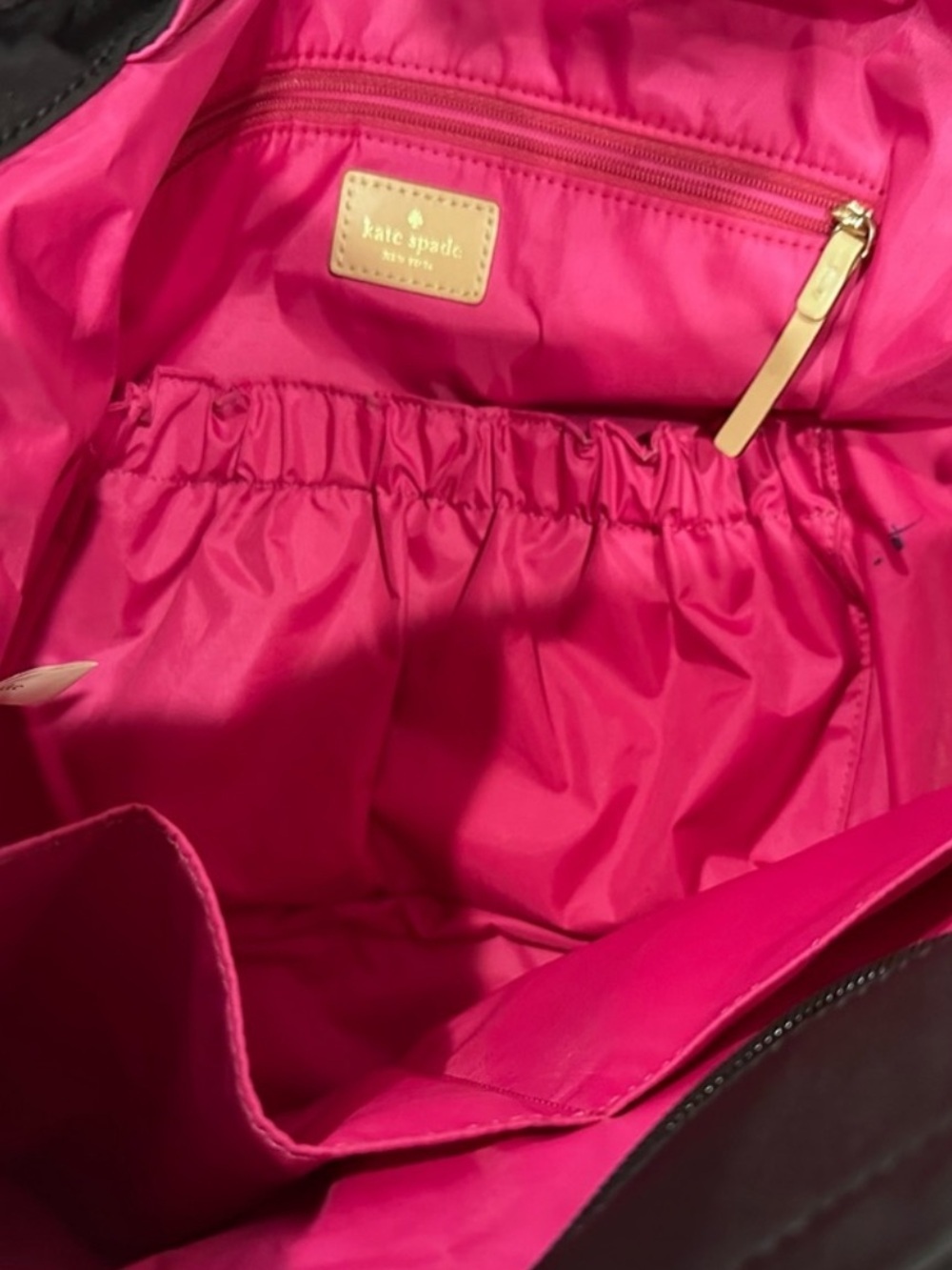 Kate Spade Honey Baby Bag Kennedy Park Black Nylon Diaper Bag - Picture 5 of 13